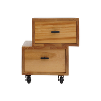 Blonde Wood Double Sided Storage, 1990s