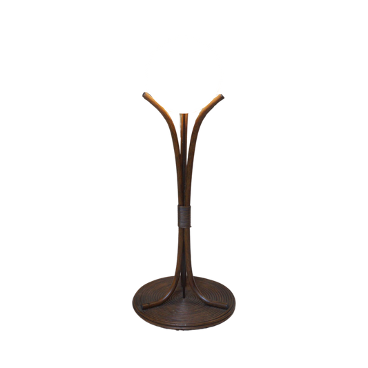 Rattan Globe Floor Lamp, 1970s