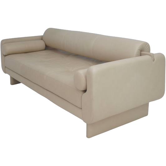 Matinee Leather Sofa by Vladimir Kagan, 1990s