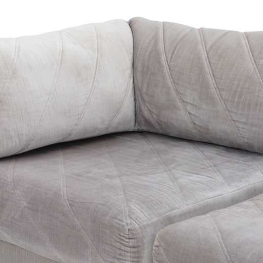 Modular Velvet Sectional Sofa, 1980s