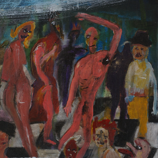 La Fiesta Oil Painting, 30x30