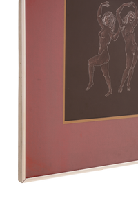 Drawing of Figures Dancing, 28x22