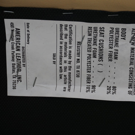 Matinee Leather Sofa by Vladimir Kagan, 1990s