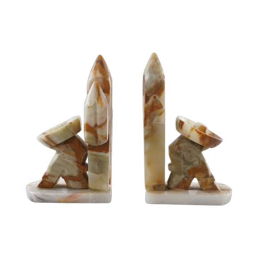 Pair of Onyx Siesta Bookends, 1970s