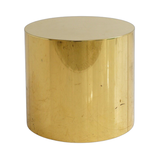 Brass Drum Table, 1970s