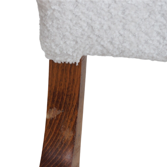 Set of 4 French Bouclé Chairs, 1970s