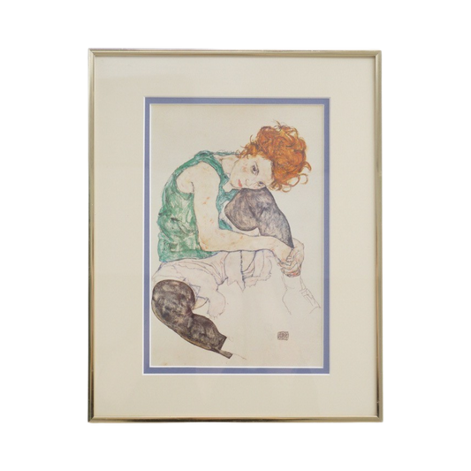Egon Schiele "La Femme De L'Artiste" Print