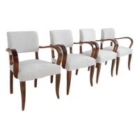 Set of 4 French Bouclé Chairs, 1970s