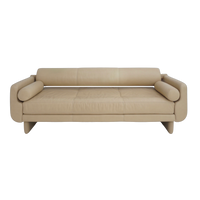 Matinee Leather Sofa by Vladimir Kagan, 1990s