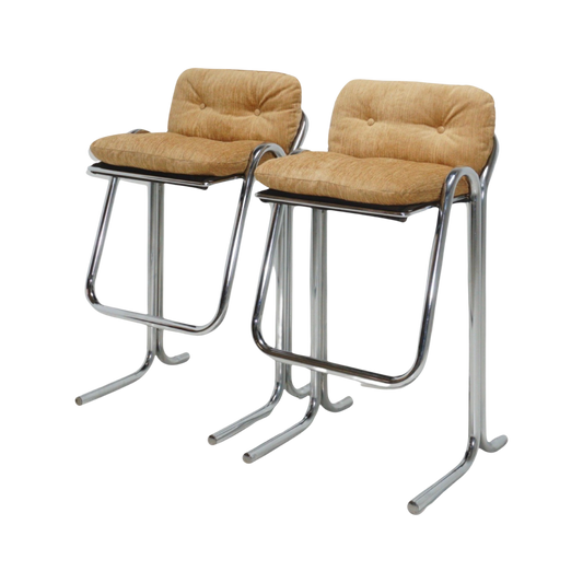 Pair of Barstools by Jerry Johnson, 1970s