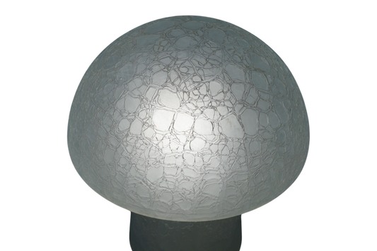 Glass Mushroom Table Lamp, 1970s