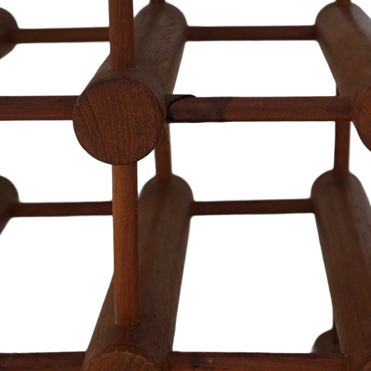 Teak Wine Rack by Nissen Langaa, 1960s