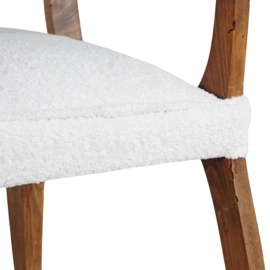 Set of 4 French Bouclé Chairs, 1970s