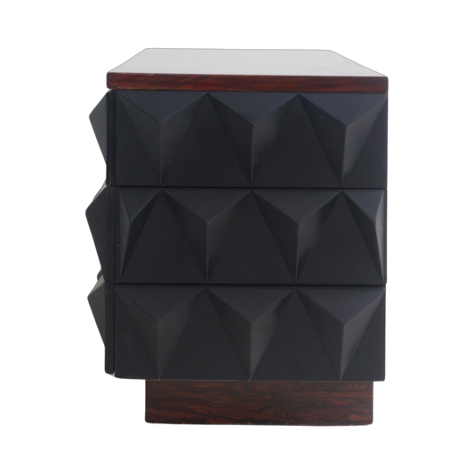 Low Brutalist Rosewood Dresser, 1960s