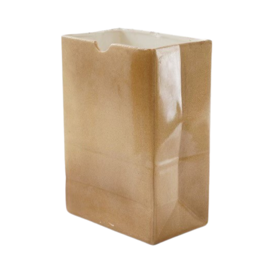 Ceramic Paper Bag Vase