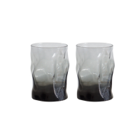 Pair of Smoked Crinkle Glasses