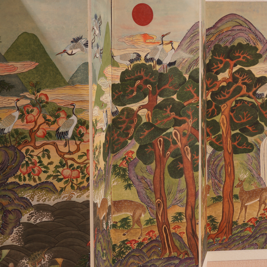 Korean 'Shipjangsaengdo' 8-Panel Screen
