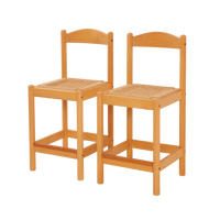 Pair of Rush Seat Counter Stools