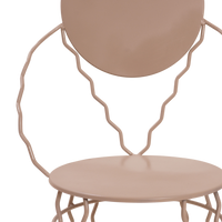 Pair of Serpantine Iron Bistro Chairs