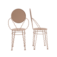 Pair of Serpantine Iron Bistro Chairs