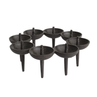 Cast Iron Candle Holder by Borge Rojalin, 1970s