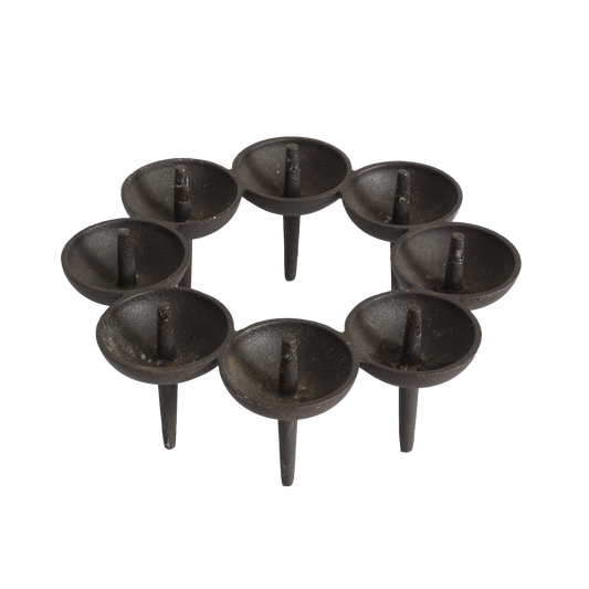 Cast Iron Candle Holder by Borge Rojalin, 1970s