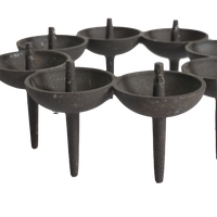 Cast Iron Candle Holder by Borge Rojalin, 1970s