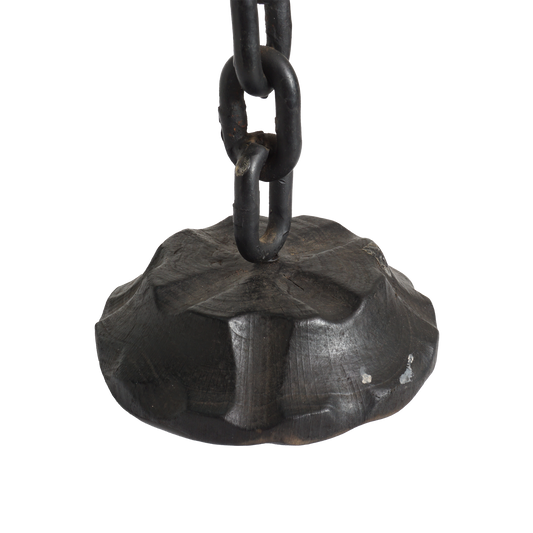 Pair of Sculpted Wood Candle Holders