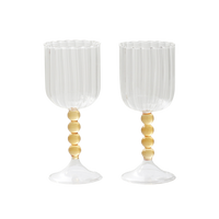 Pair of Tall Stemmed Chalices