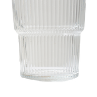 Pair of Ribbed Stacking Glasses