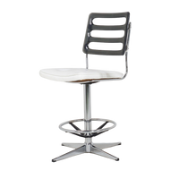Smoked Lucite Bar Stool, 1970s