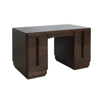 Art Deco Executive Mahogany Desk