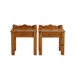 Pair of Danish Pine Side Tables