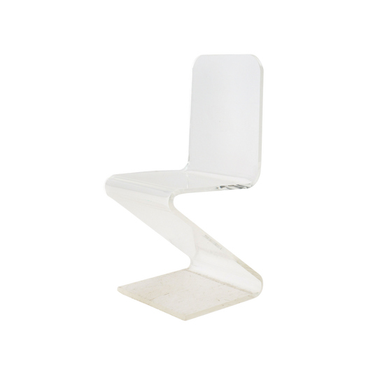 Lucite "Z" Chair, 1970s