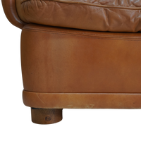 Tufted Leather Danish Sofa