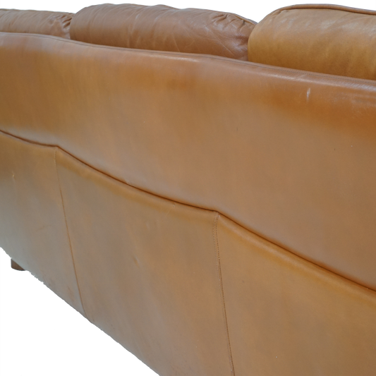 Tufted Leather Danish Sofa