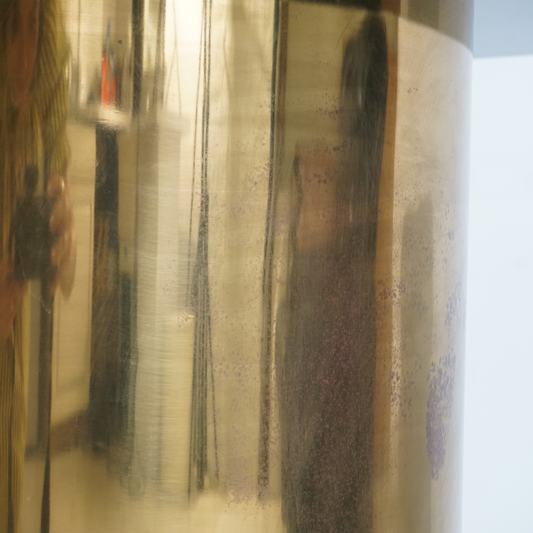 Smoked Glass and Brass Table