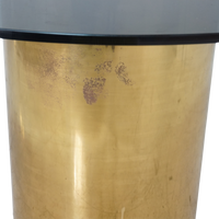 Smoked Glass and Brass Table