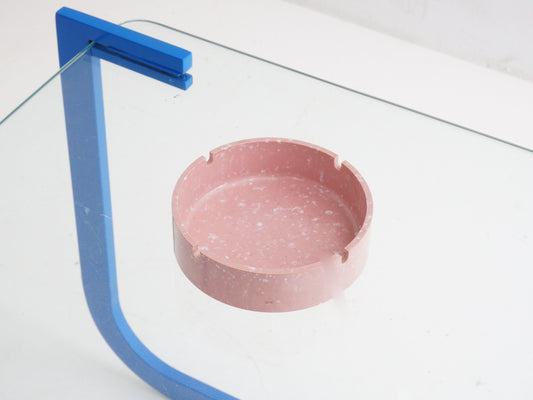 Pink Round Ashtray, 1980s