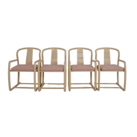 Set of 4 Italian Chairs by Tecnosedia, 1980s