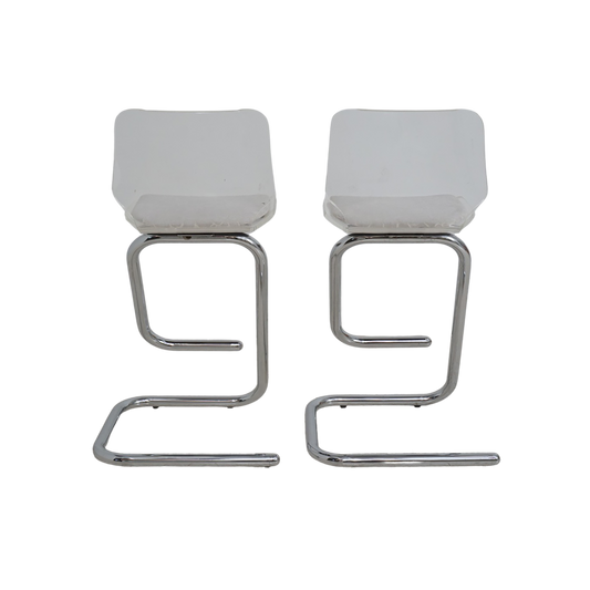 Pair of Barstools by Luigi Bardini, 1970s