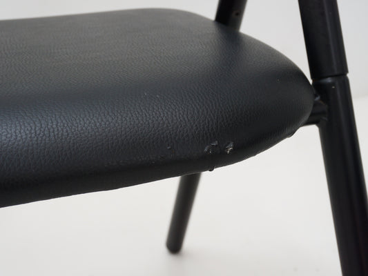 Black Sculptural Dining Chair, 1990s