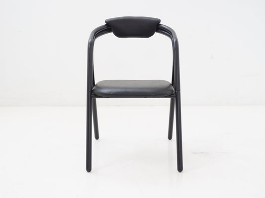 Black Sculptural Dining Chair, 1990s