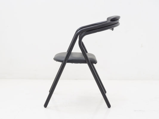 Black Sculptural Dining Chair, 1990s