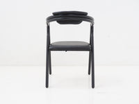 Black Sculptural Dining Chair, 1990s