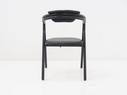 Black Sculptural Dining Chair, 1990s