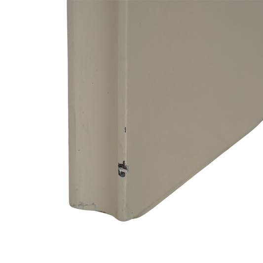 Cream Lacquered Curved Desk