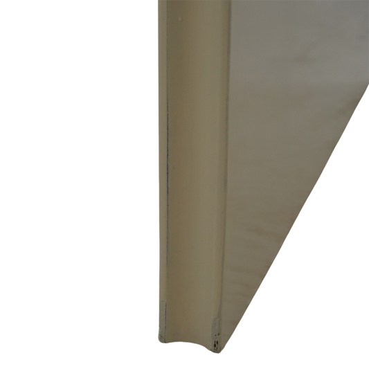 Cream Lacquered Curved Desk