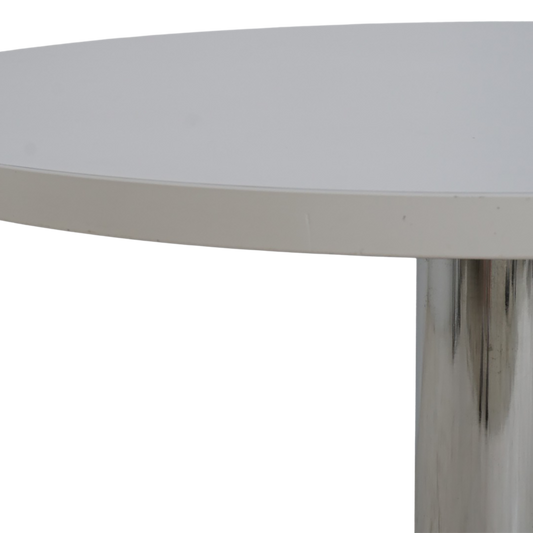 Chrome Pedestal Dining Table