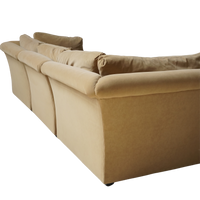 7 Piece Suede Modular Pit Sectional